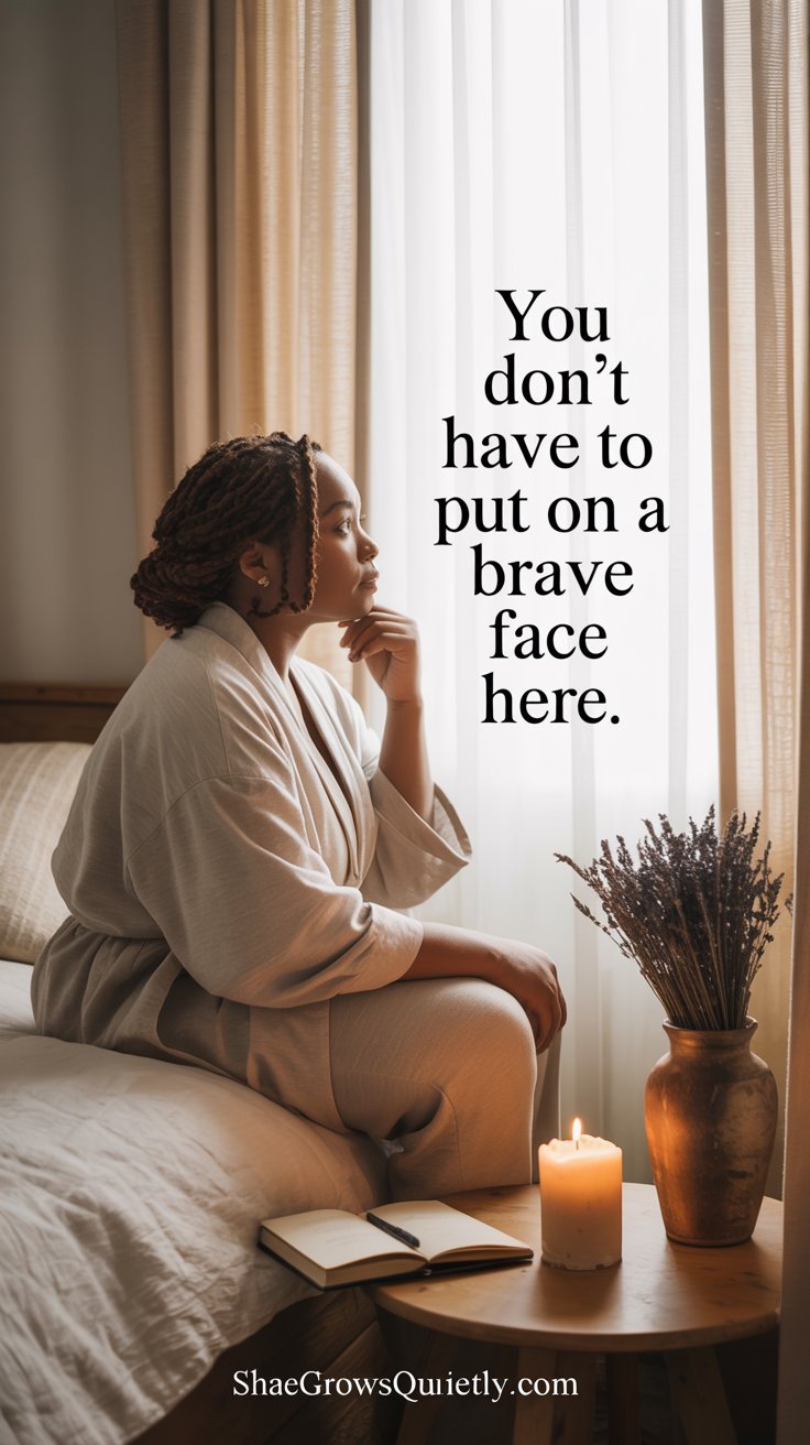 High-functioning woman experiencing emotional burnout and exhaustion while staring at the ceiling.
