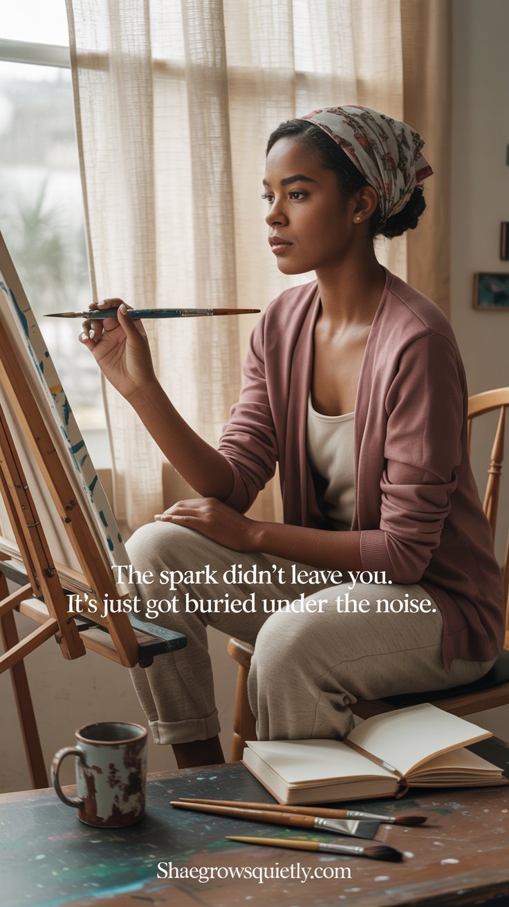 Woman looking at her phone, feeling isolated yet craving social connection due to burnout.