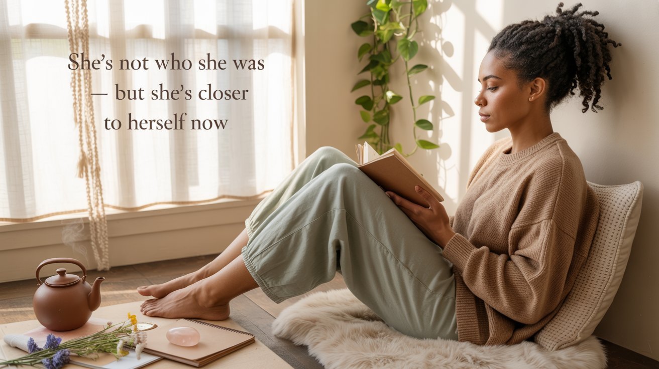 A stressed high-functioning woman overwhelmed with early signs of emotional burnout, feeling isolated and emotionally exhausted.